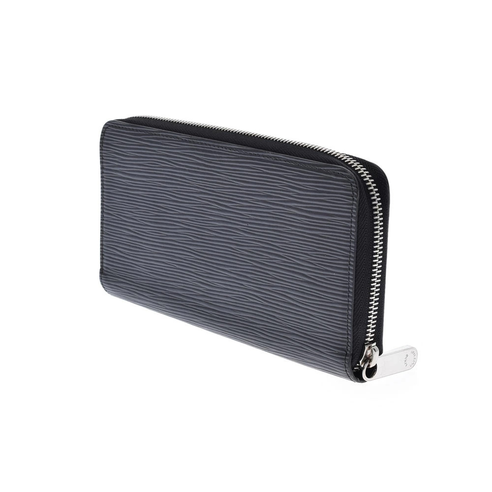 Louis Vuitton Long Wallet Noir Leather Zippy Black Epi